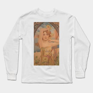 Prague, Mucha Long Sleeve T-Shirt